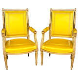 Pair of French Fauteuils by Jansen
