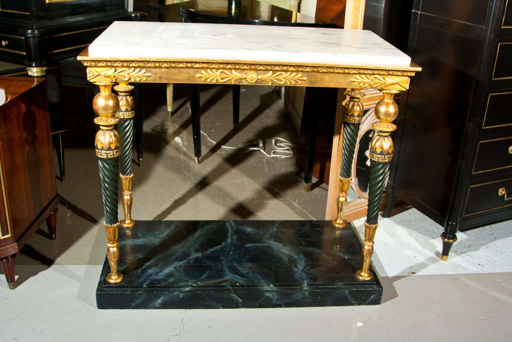 Maison Jansen French Marble Top Console