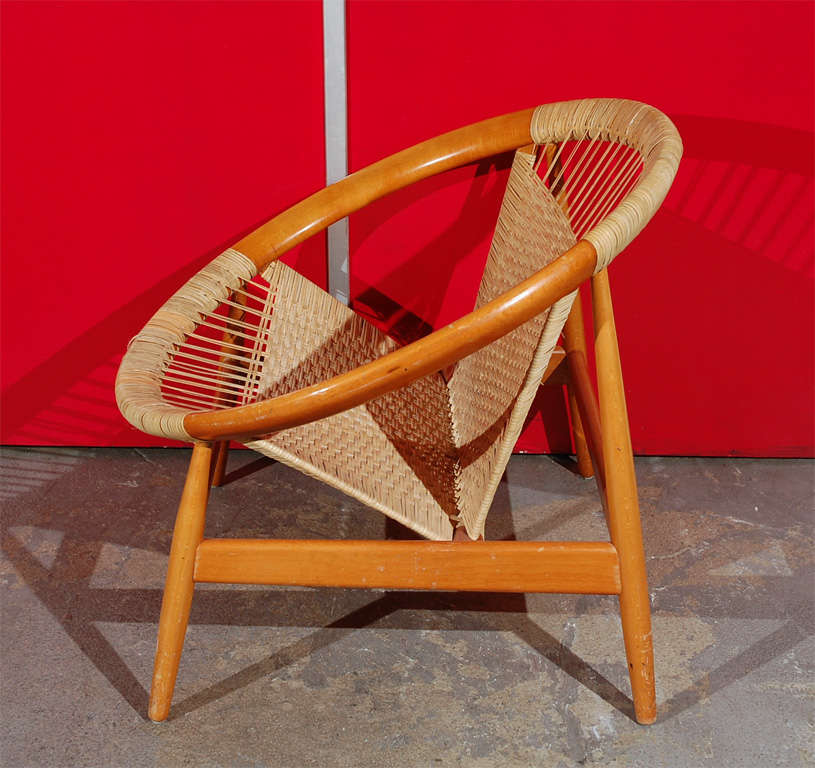 Wood Pair of 'Ringstol' Chairs by Illum Wikkelso