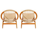 Pair of 'Ringstol' Chairs by Illum Wikkelso