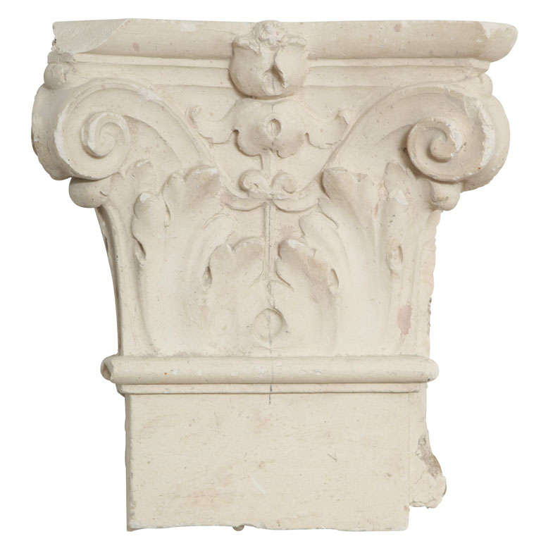 Old Plaster Corinthian Column Mold