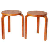Pair of Early Aalto Finsven stools