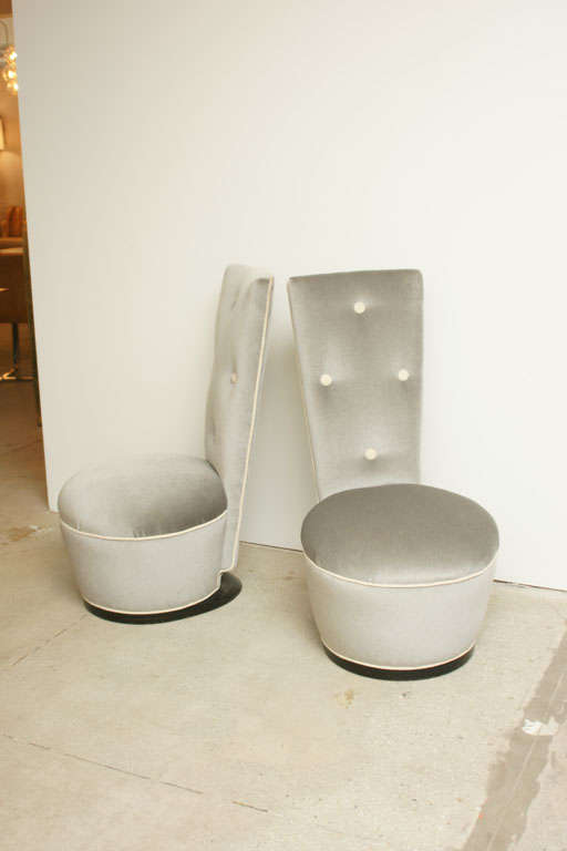 A Pair Of Dolphin Chairs By James Mont 1