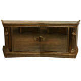 Fabulous  Silver Leafed Caryatid Cabinet Designed By James Mont
