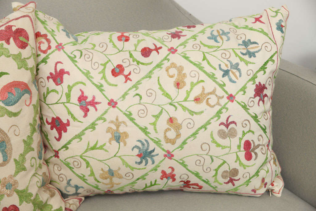 Pillow with Suzani Embroidery 2