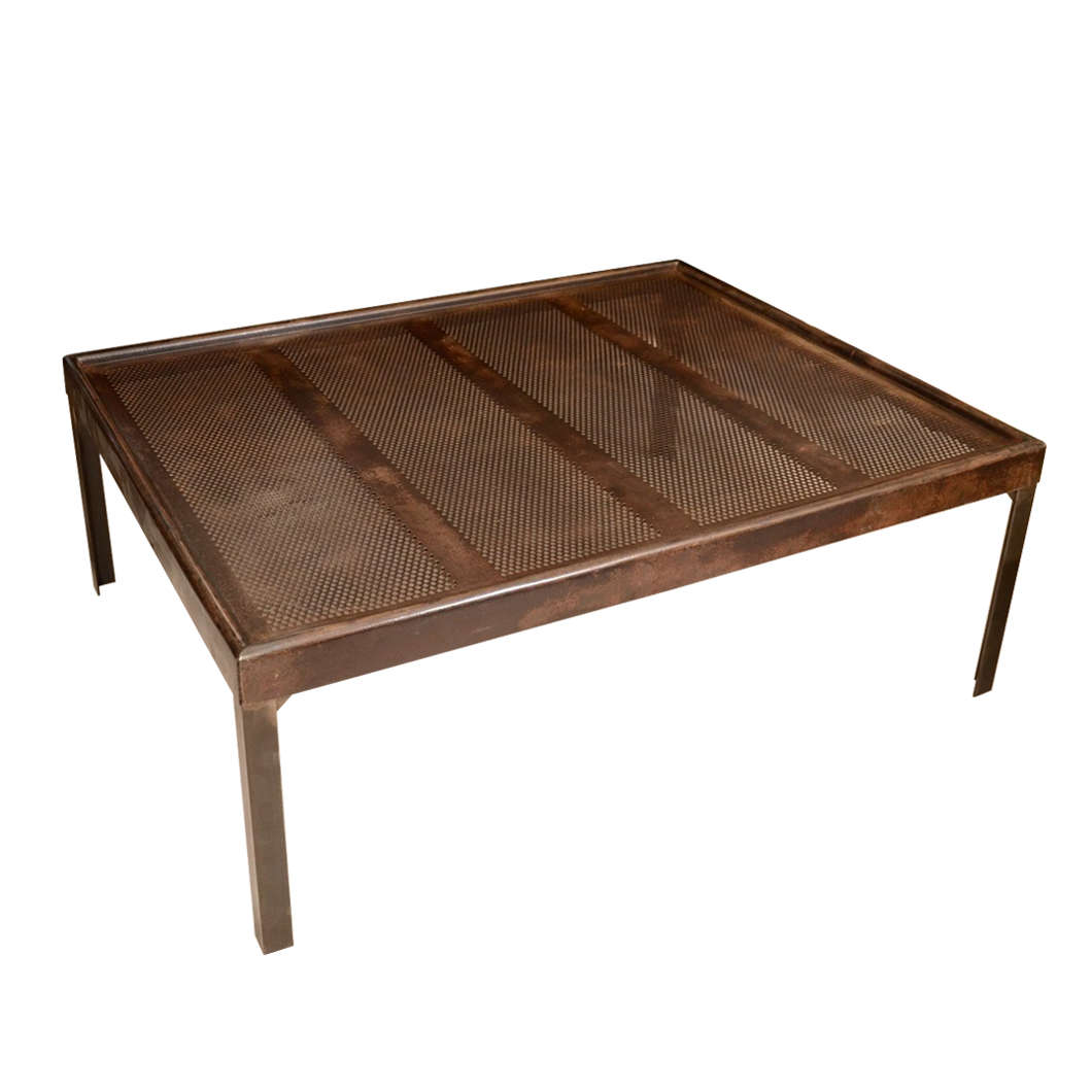 Steel coffee table