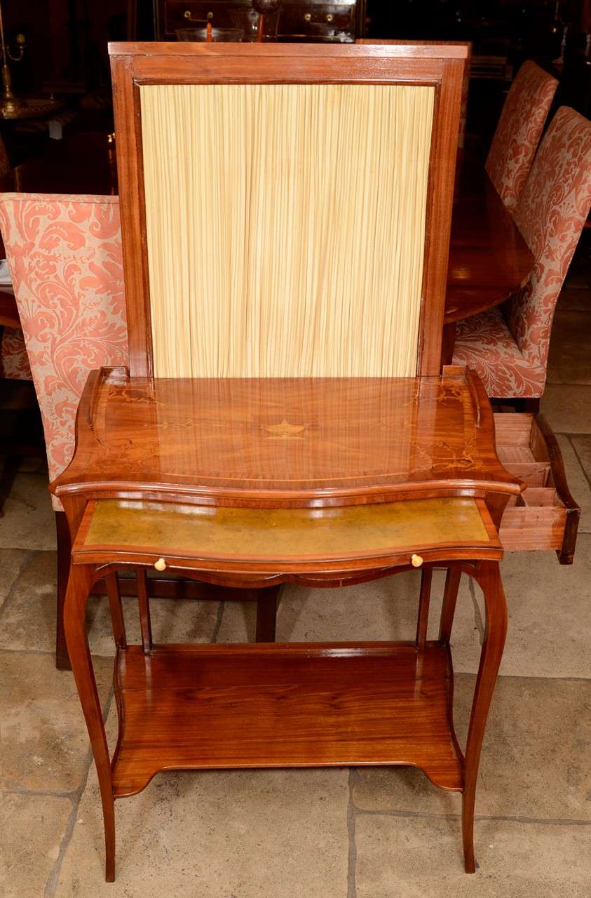 George III Marquetry Ladies Writing or Work Table 1