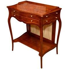 George III Marquetry Ladies Writing or Work Table