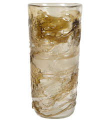 Vase in Murano glass signed Toso Murano.