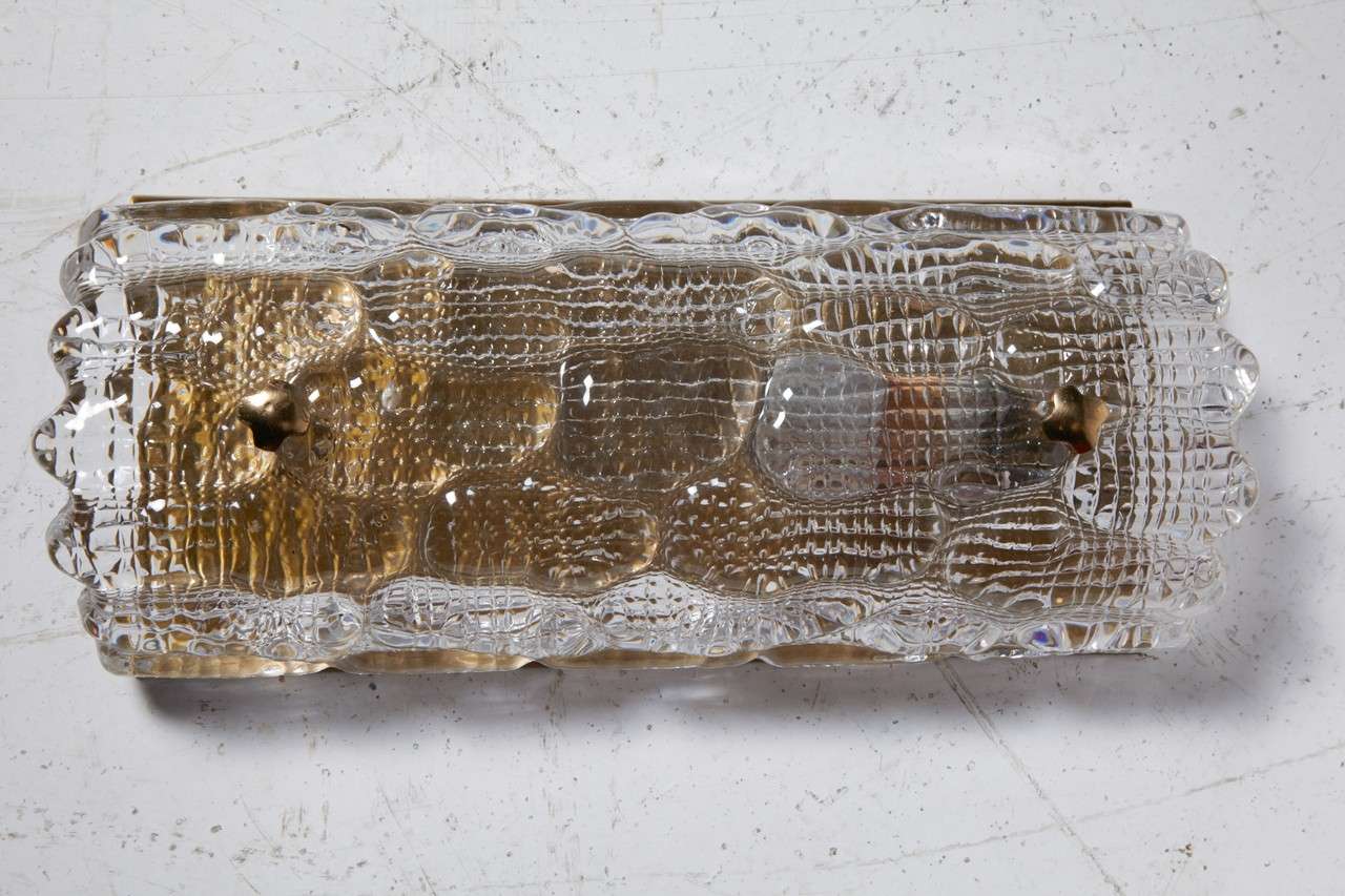 Set Of 8 Orrefors Sconces