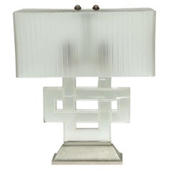 Art Deco Table Lamp "Entrelacs" by Rene Lalique