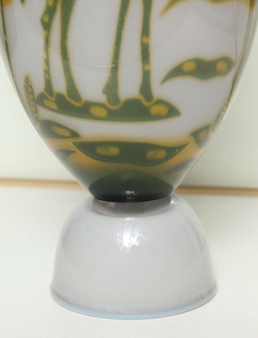 Swedish Studio Glass Vase by Wilke Adolfsson For Sale 4