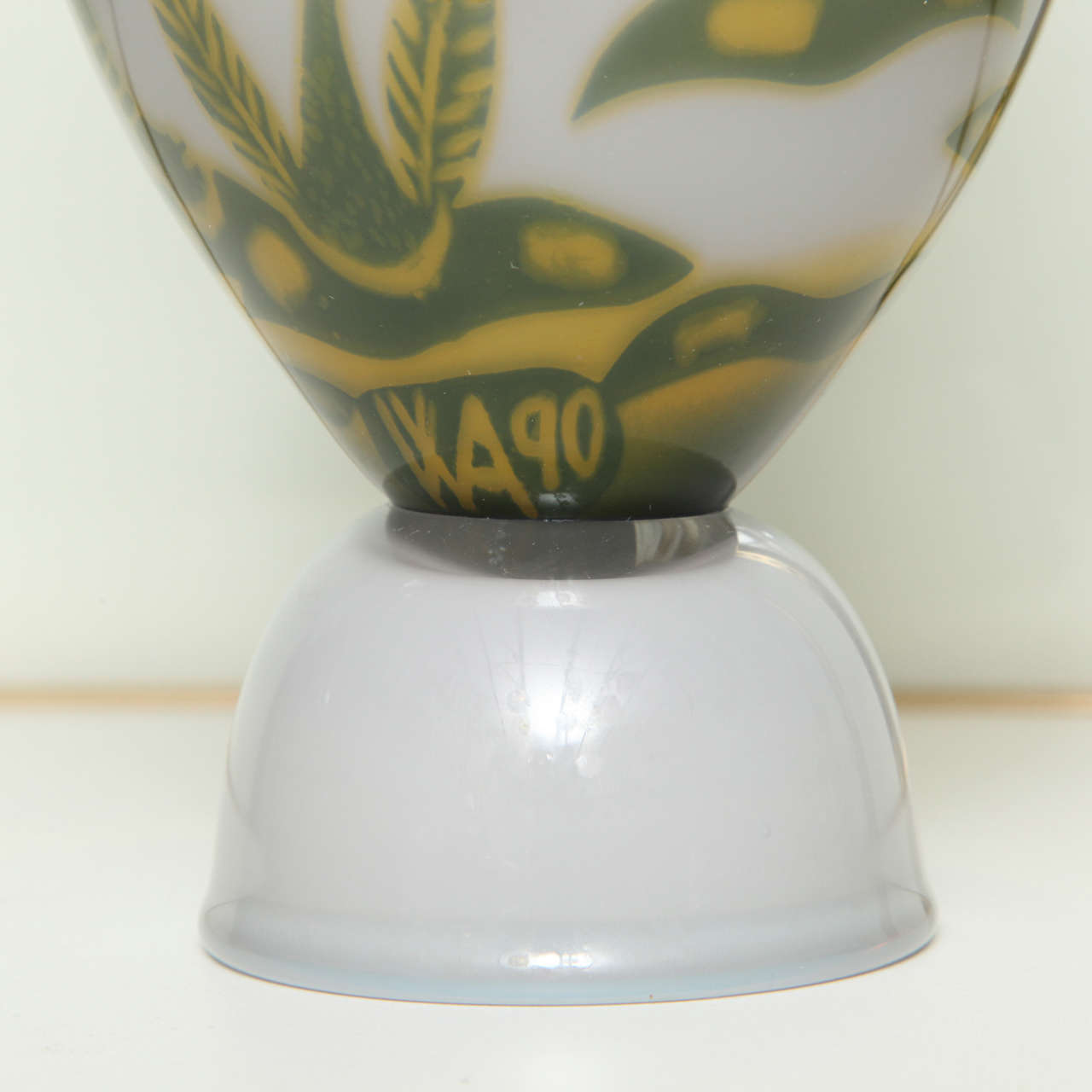 Swedish Studio Glass Vase by Wilke Adolfsson For Sale 5