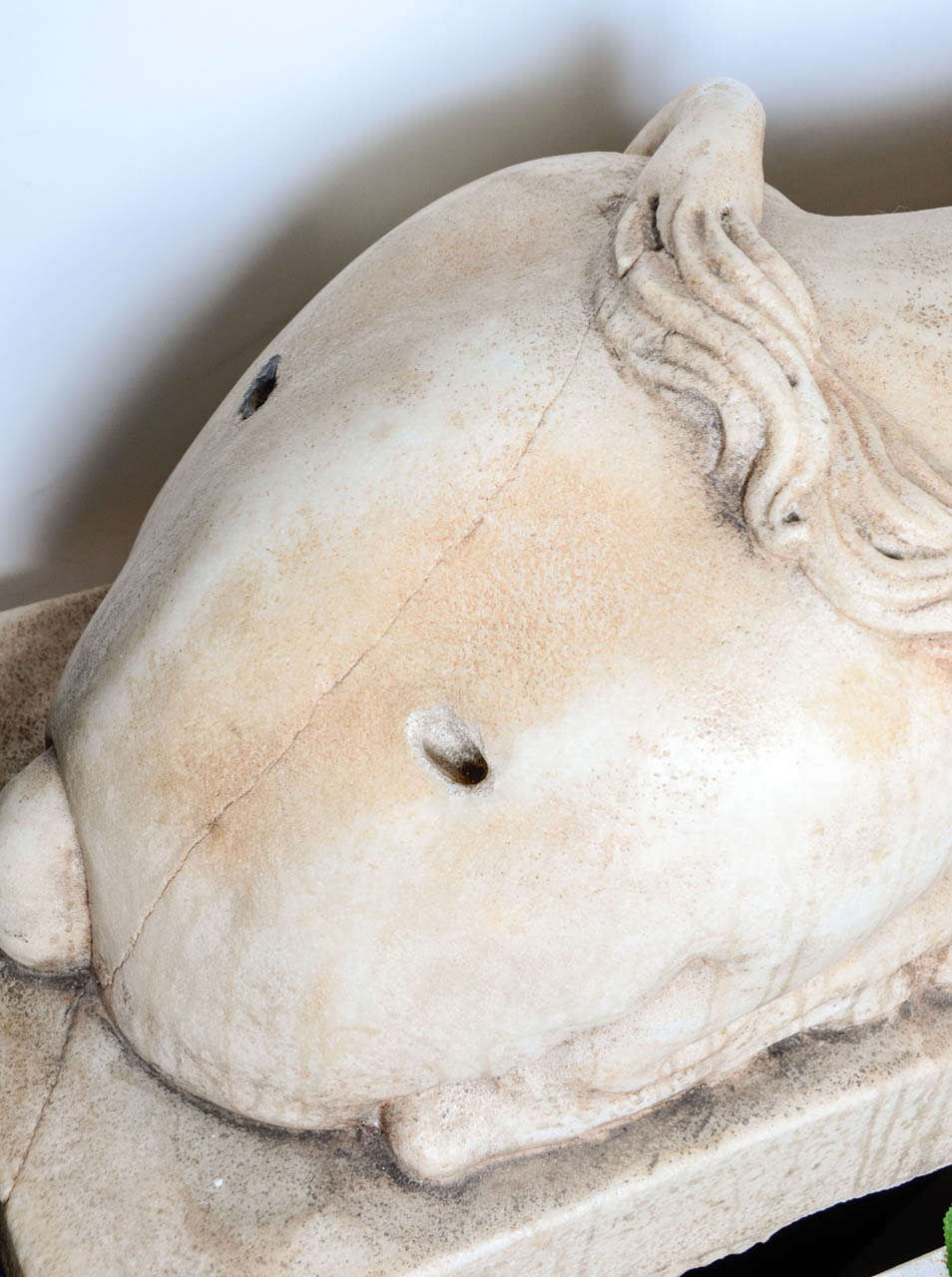 19th Century Italian Pair of Marble Sphinxes For Sale 7