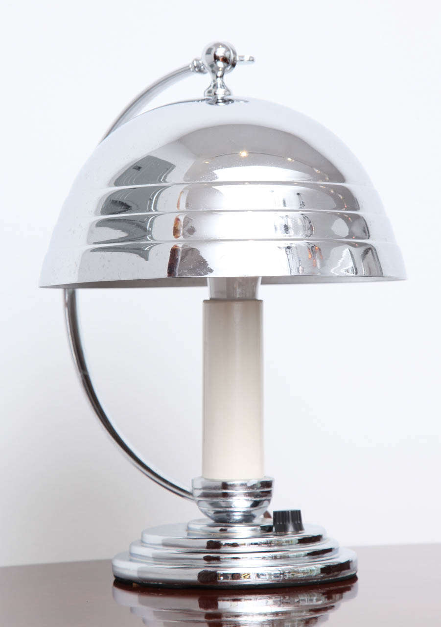 American Machine Age Art Deco Desk Lamp from the 1930s