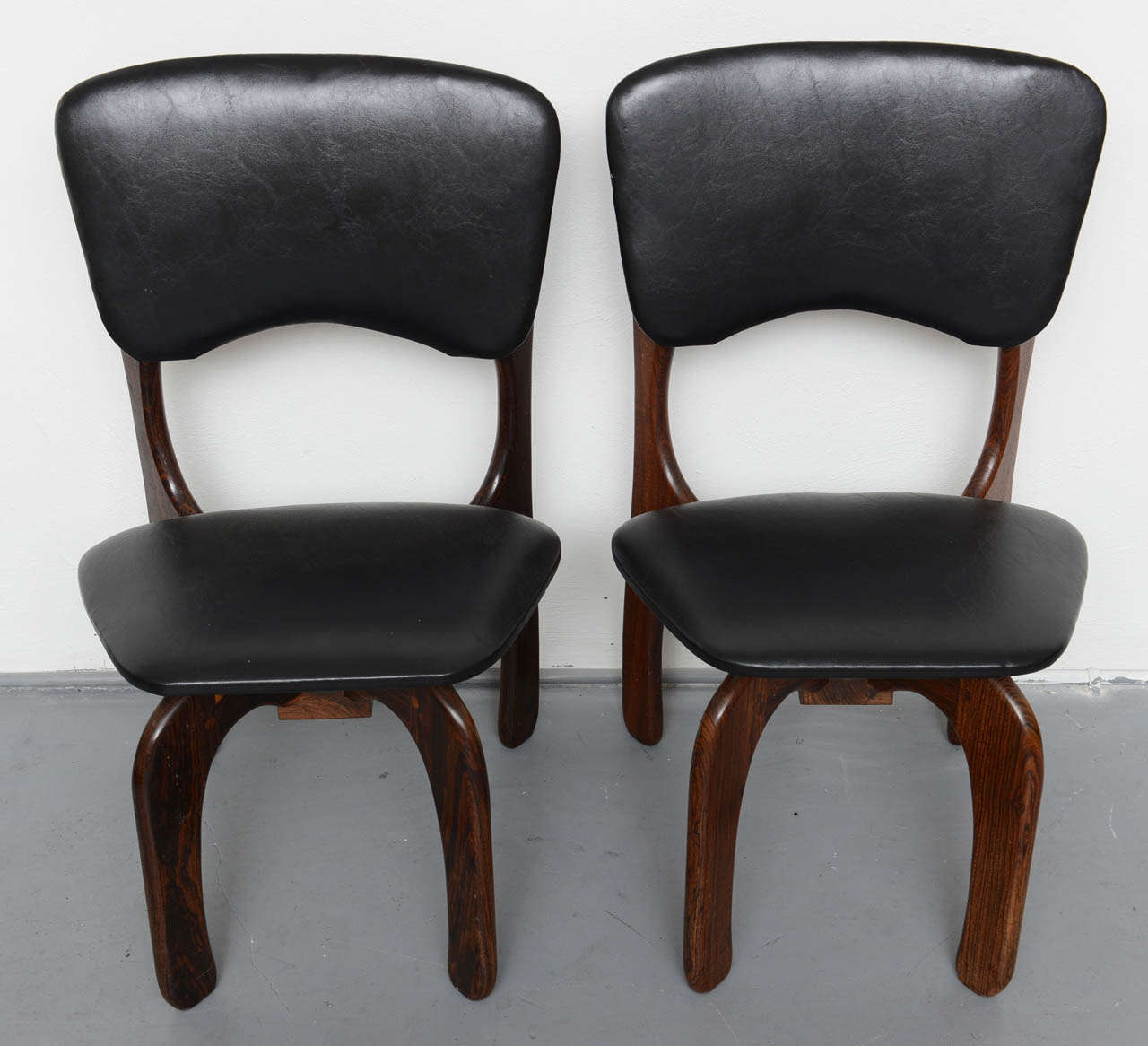 Mid-Century Modern 1970s Rosewood Chairs by Don Shoemaker, Mexico