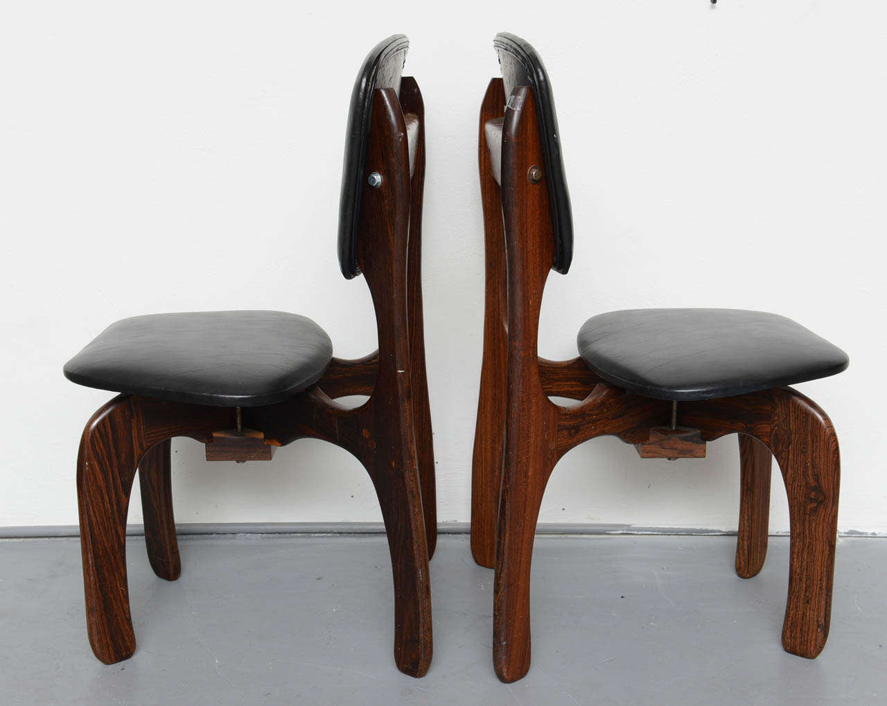 1970s Rosewood Chairs by Don Shoemaker, Mexico In Good Condition In Miami, FL
