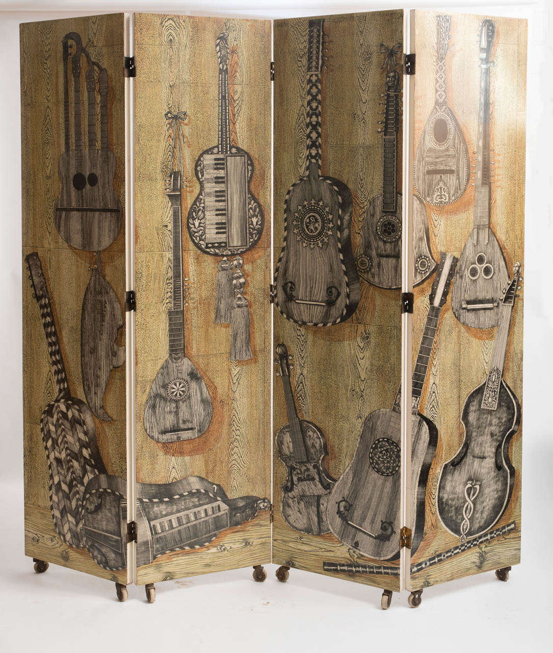 Early and Rare Chamber Screen by Piero Fornasetti 5