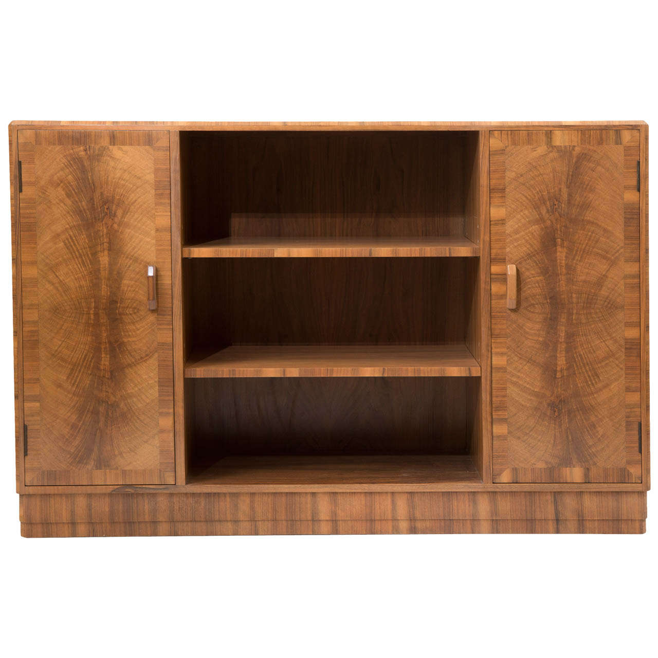 A Walnut Bookcase by Heals of London
