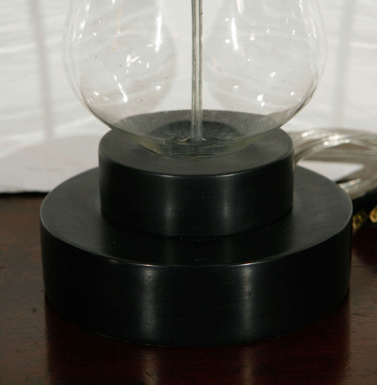 Blown Glass Siphon as Lamp with a Custom Shade, circa 1900 1