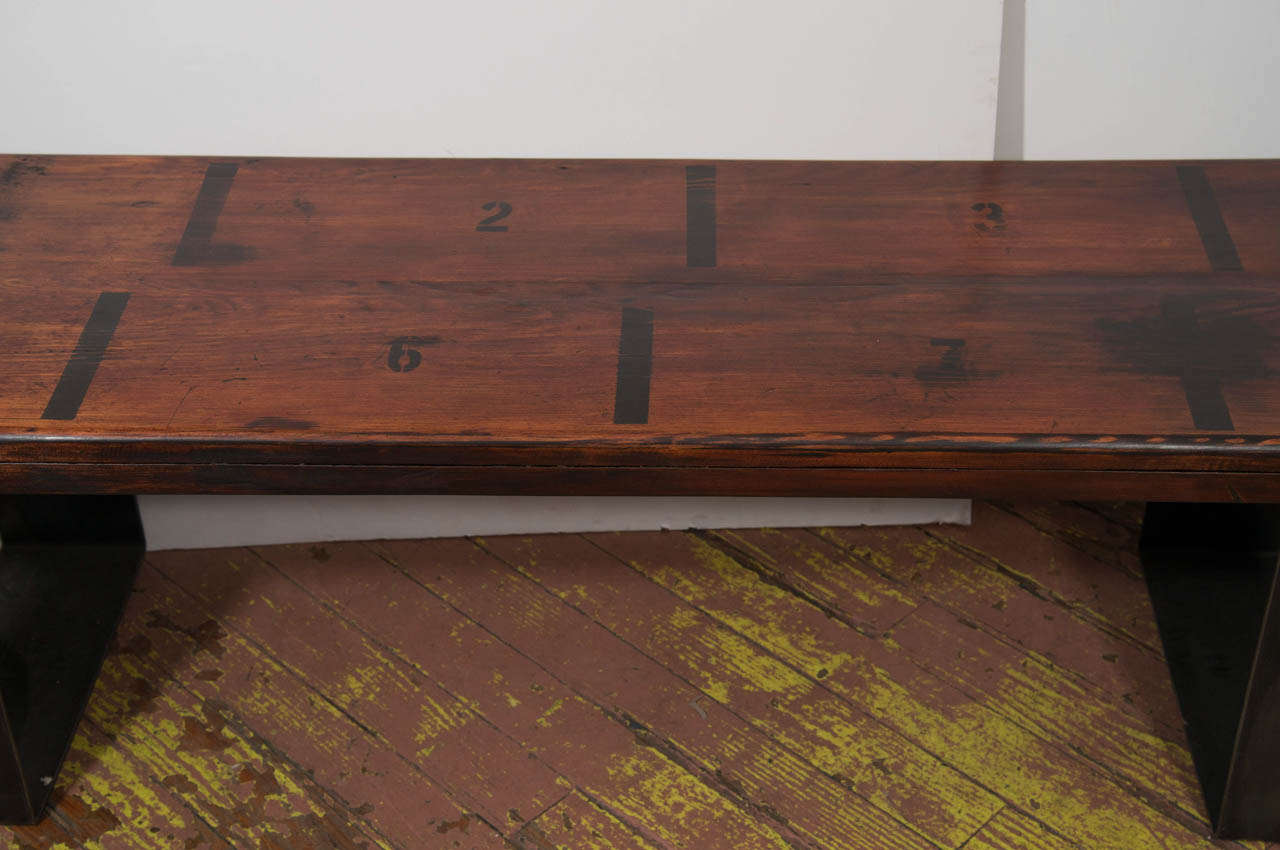 USA Numbered Bleacher Bench In Good Condition In New York, NY