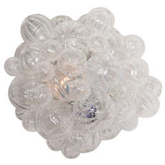 Small Glass Bubble Chandelier with Clear Handblown Bubbles