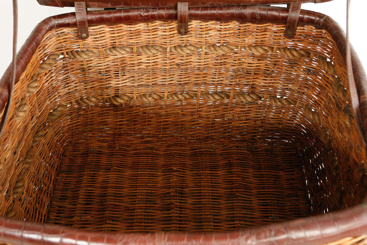 American Wicker, Leather, and Rope Stiles Brothers Gondola Baskets