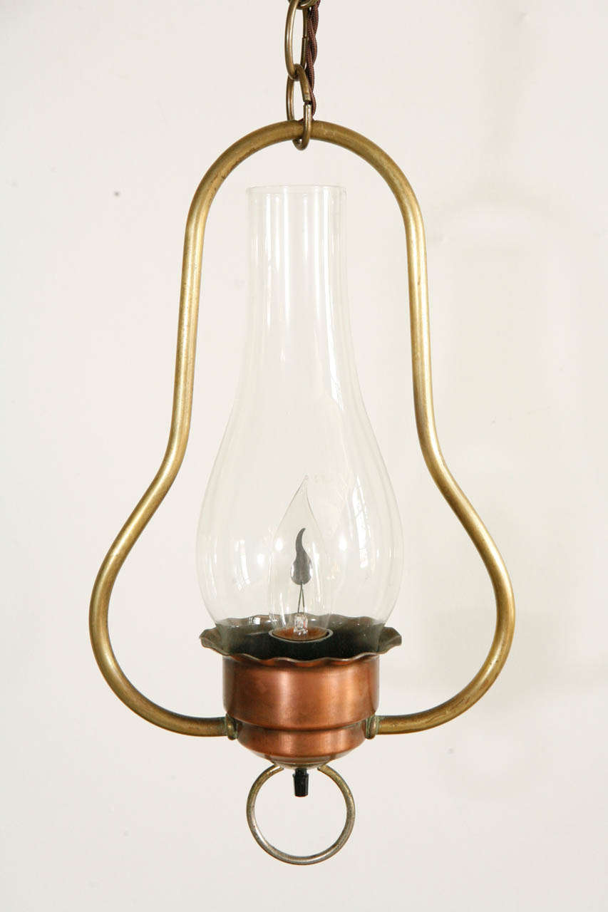 copper hurricane lantern