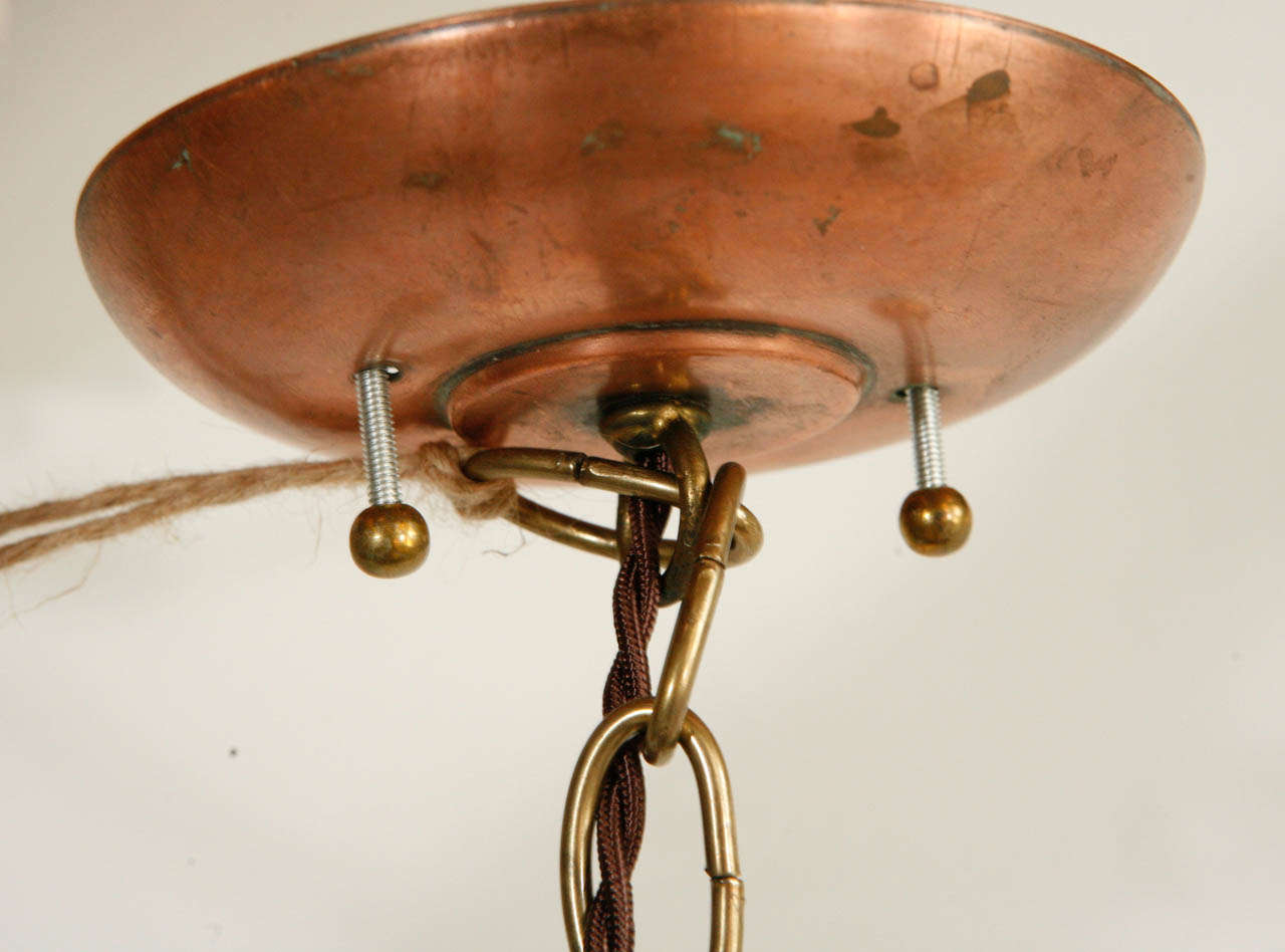 Vintage Copper Hurricane Pendant 1