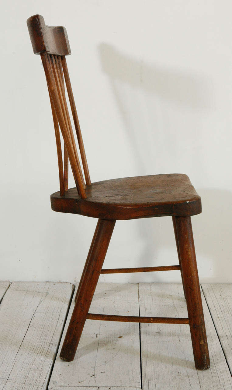 Early American Bent Spindle Back Windsor Chair 1