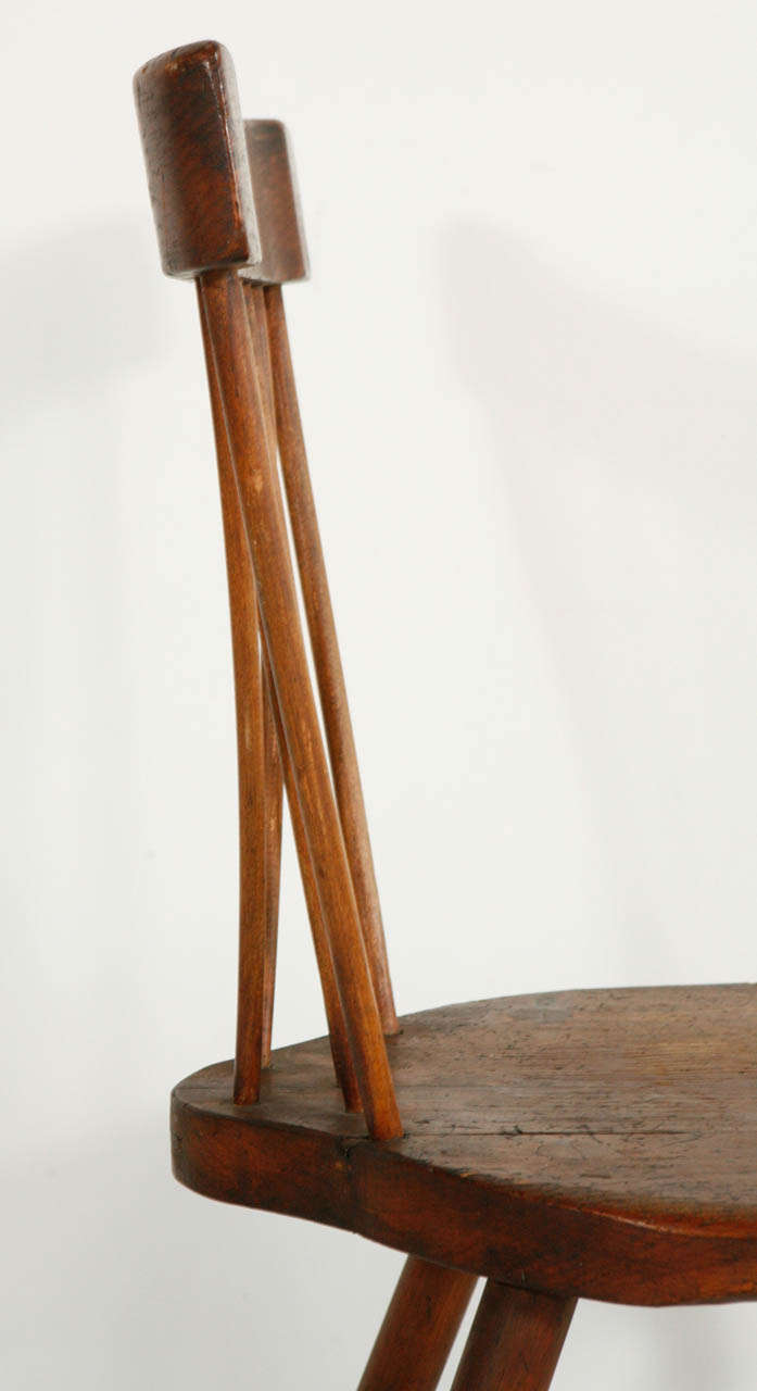 Early American Bent Spindle Back Windsor Chair 2