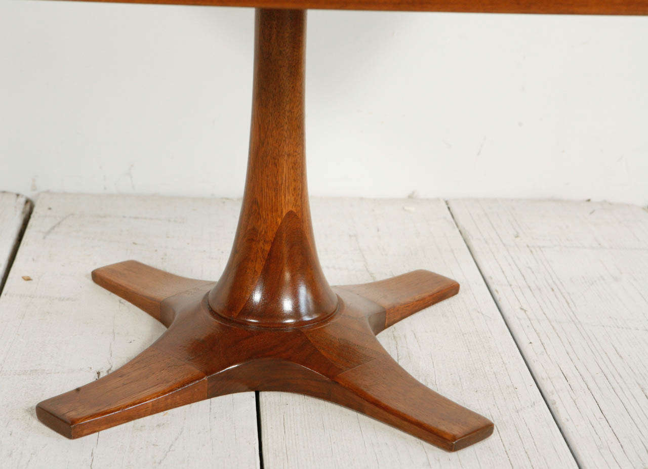 American Mid-Century Splayed Square Side Table