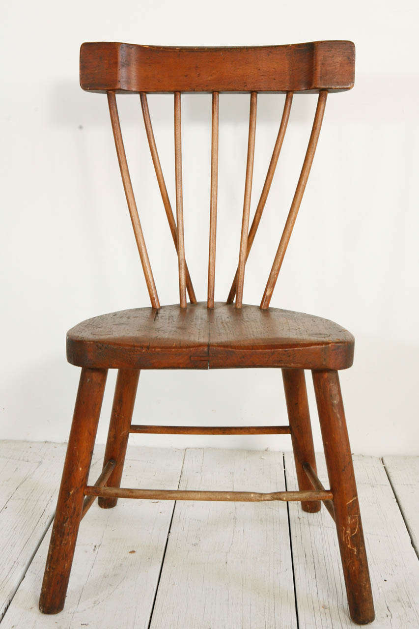 Early American Bent Spindle Back Windsor Chair at 1stDibs