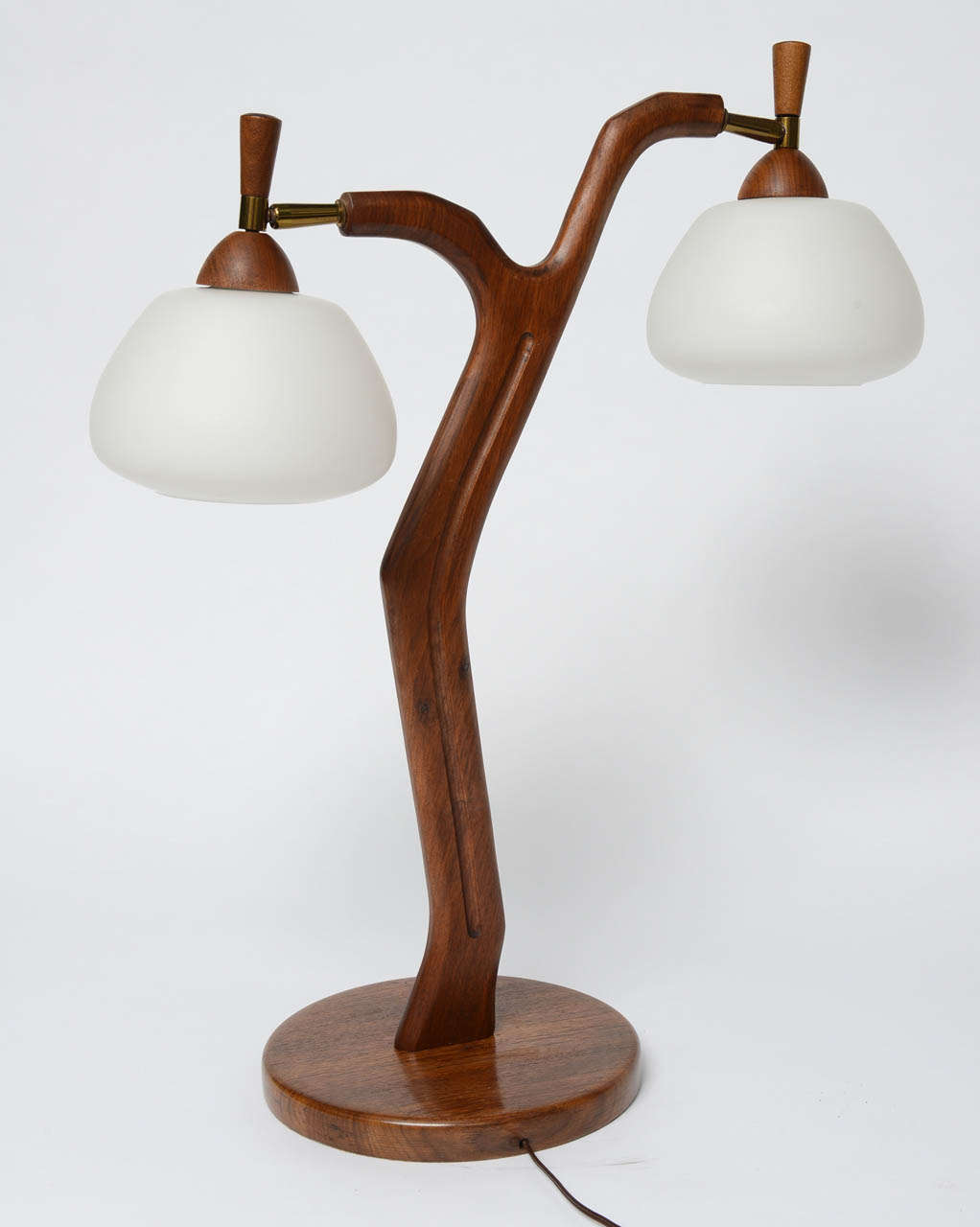 Strong Statement, Dramatic  Rare Scandinavian Wooden Table Lamp 2