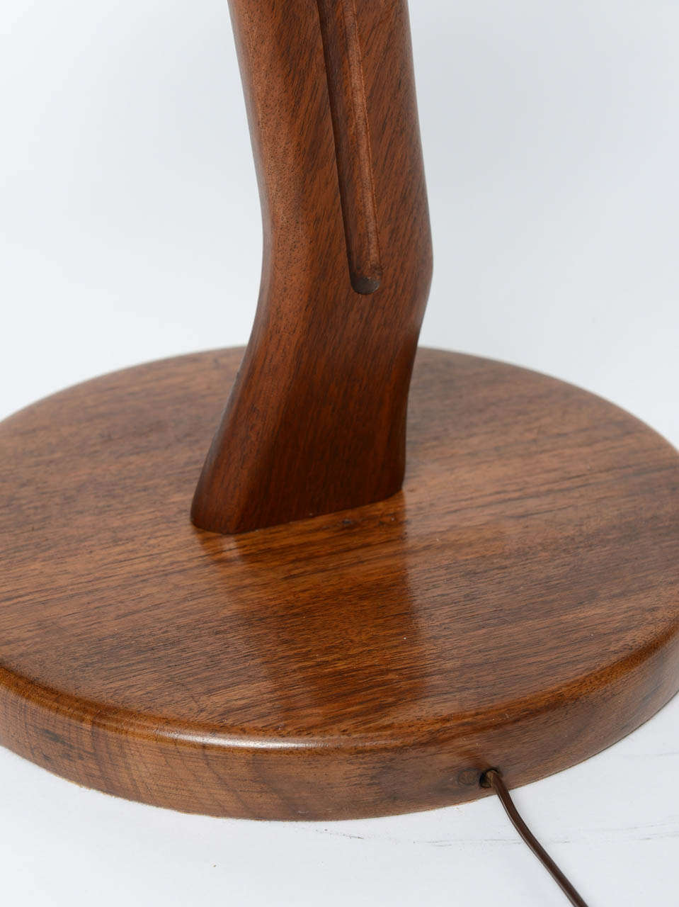 Strong Statement, Dramatic  Rare Scandinavian Wooden Table Lamp 3