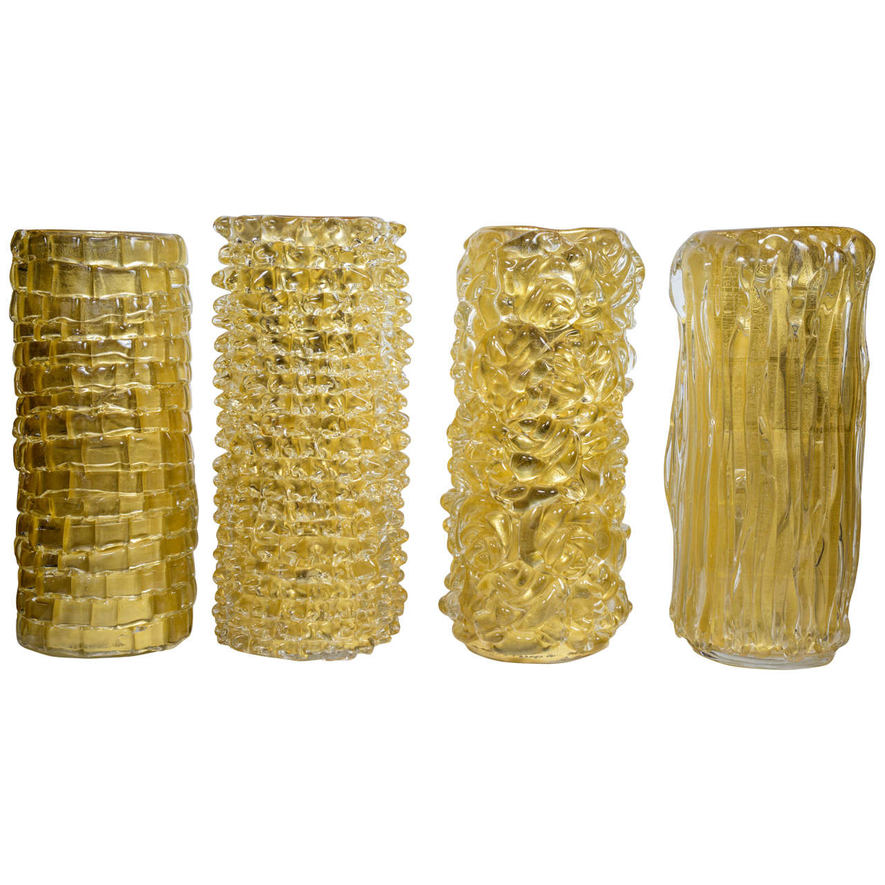 Amazing Set of Four Vases Made by Fabiano Amadi