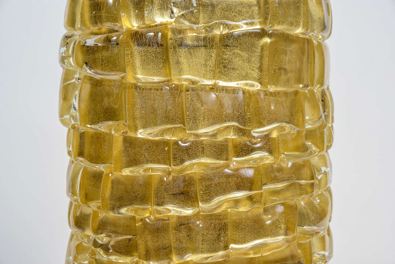 Murano Glass Amazing Set of Four Vases Made by Fabiano Amadi