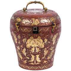18th Century Chinese Lacquered Box with Teapot