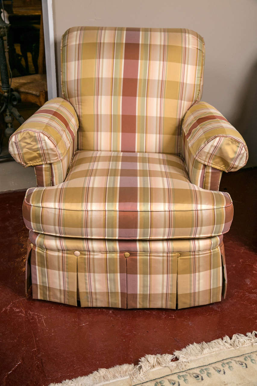 plaid chairs