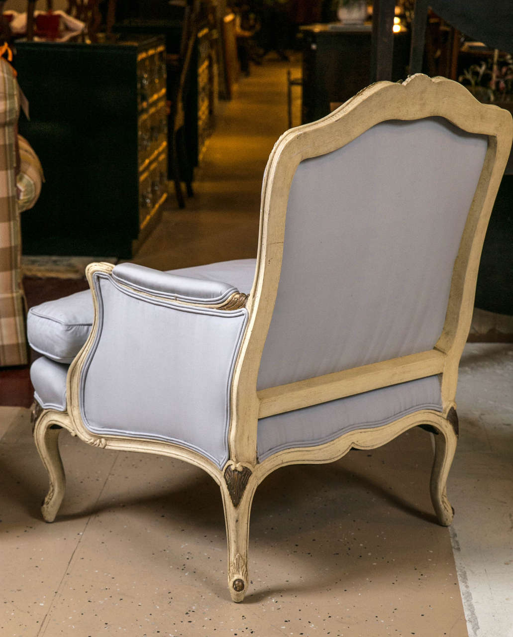 Pair of Louis XV Styled Bergere Chairs in the Manner of Maison Jansen 3