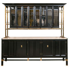 Maison Jansen Style China Cabinet or Sideboard from the Hollywood Regency Era