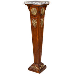 French Empire Style Mahogany Pedestal Stand