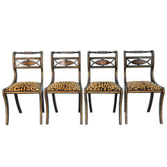 Set of Four Regency Style Chairs