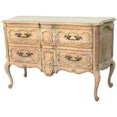 Pickled Wood Commode
