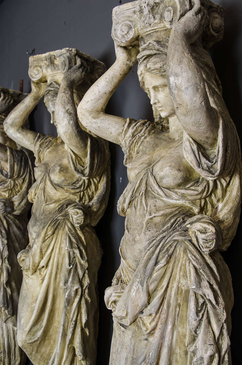 Set of Four Late 19th Century Caryatids 2