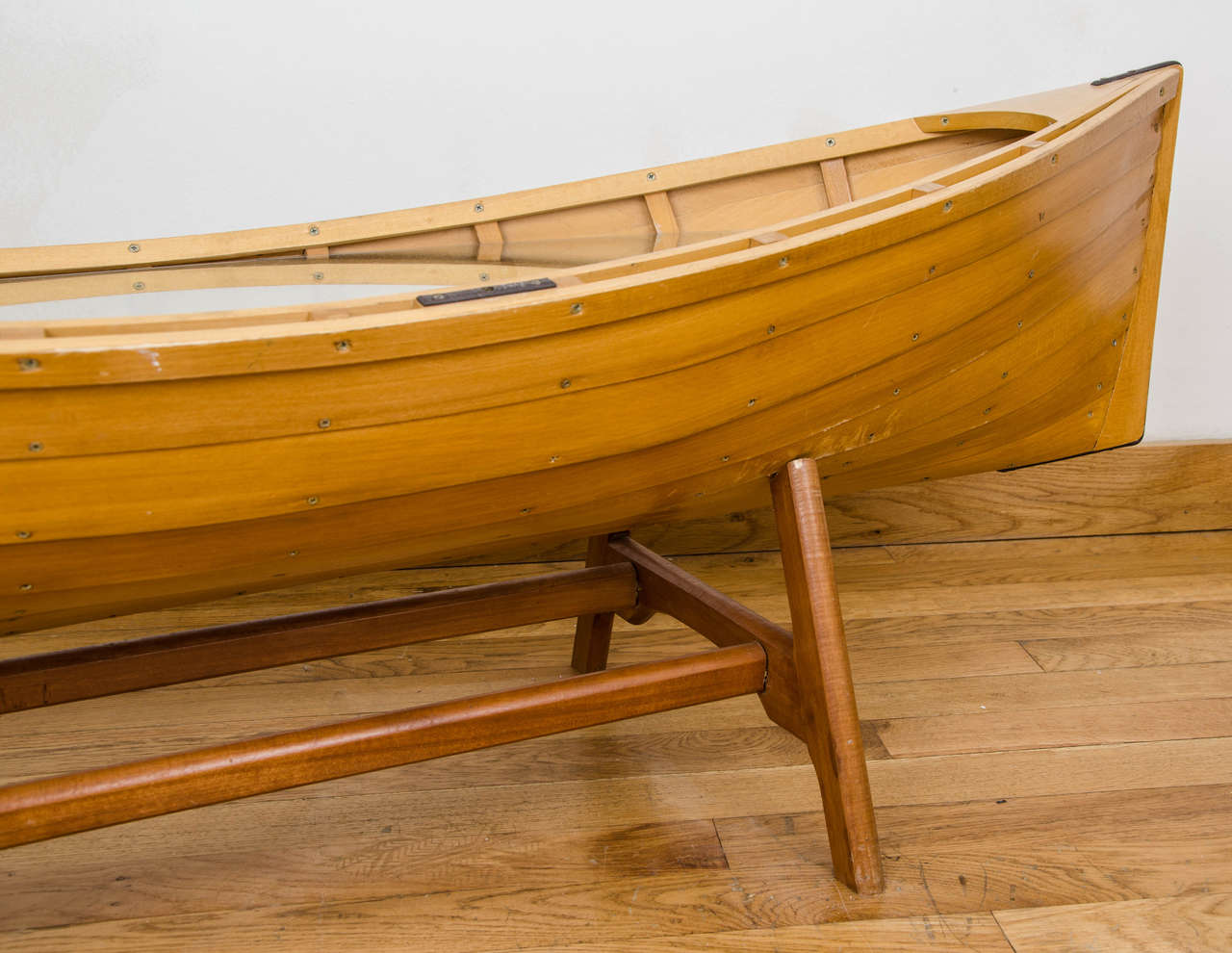 Wooden Boat Coffee Table For Sale 1