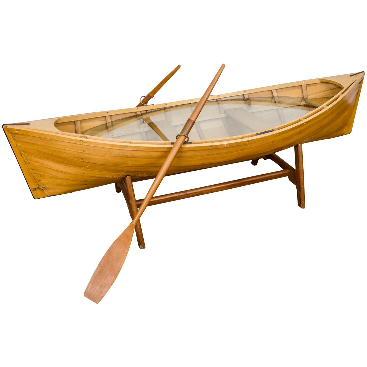 Wooden Boat Coffee Table For Sale