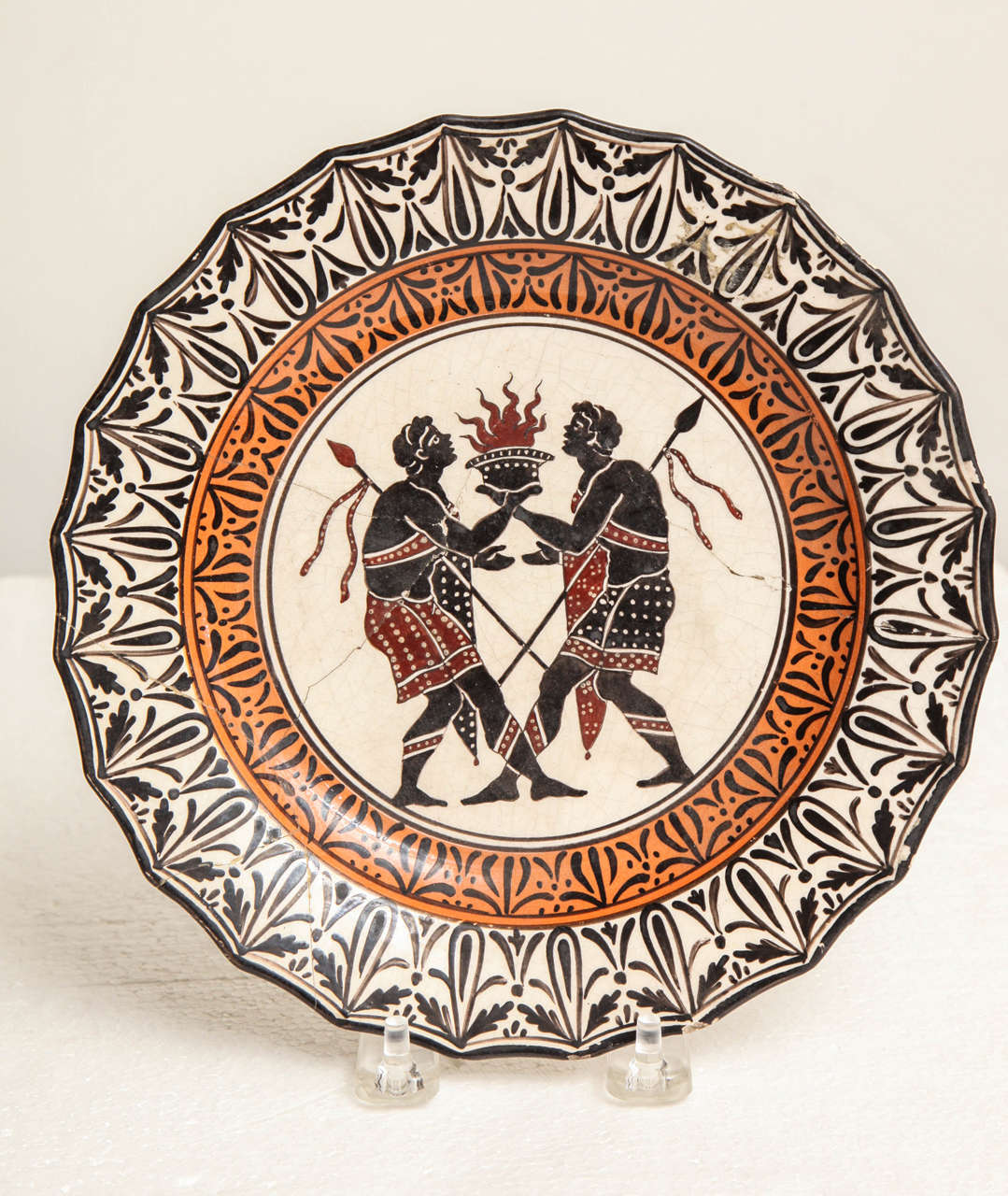 Pottery Two 19th Century Giustiniani Plates