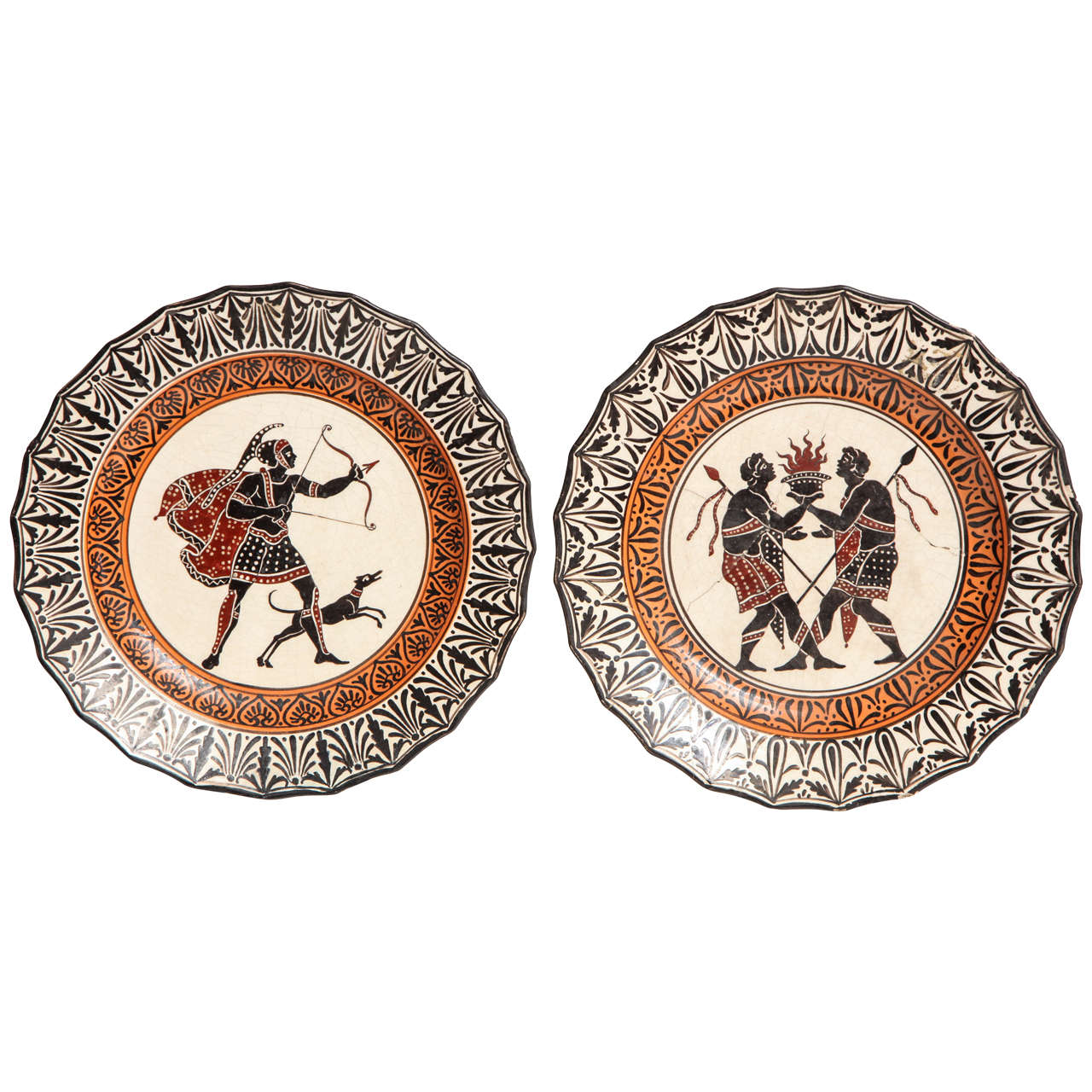 Two 19th Century Giustiniani Plates