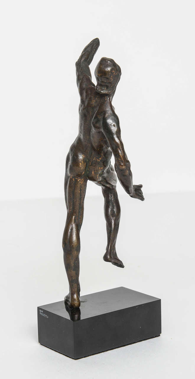 Französische Ecorche-Figur eines Mannes aus Bronze:: nach dem Modell von Pietro Francavilla (Italienisch) im Angebot